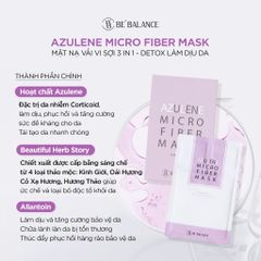 Hộp 10 Miếng Mặt Nạ Vải Vi Sợi Bebalance Microfiber Mask Làm Đẹp Da Chuyên Sâu
