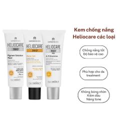 Kem chống nắng Heliocare 360 Pigment Solution / Water Gel / Mineral Tolerance Fluid / AR Emulsion