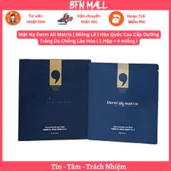 Mặt Nạ Derm All Matrix [ Miếng Lẻ ] Hàn Quốc Cao Cấp Dưỡng Trắng, Căng Bóng Da ( 1 Hộp = 4 miếng )
