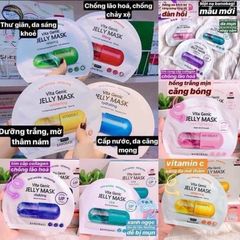 Combo 10 Miếng Mặt Nạ BANOBAGI PREMIUM Vita Genic Jelly Mask Vitamin Dưỡng Trắng, Cấp Ẩm Cho Da 30ml