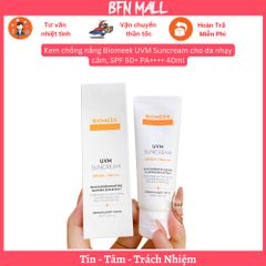 Kem chống nắng Biomeek UVM Suncream cho da nhạy cảm, SPF 50+ PA++++ 40ml