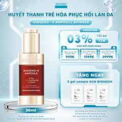 Serum Biomeek GISENO-K Ampoule giúp dưỡng da, cấp ẩm,  Chống Lão Hóa 50ml