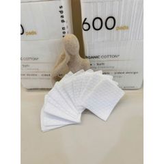 Bông Tẩy Trang Hữu Cơ HMMED 600 Miếng Mềm Mịn, Không Xơ