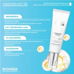 Kem dưỡng Tranexide Biomeek Cream dưỡng sáng, mờ thâm 50ml