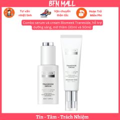 Combo serum và cream Biomeek Tranexide, hỗ trợ dưỡng sáng, mờ thâm (30ml và 50ml)