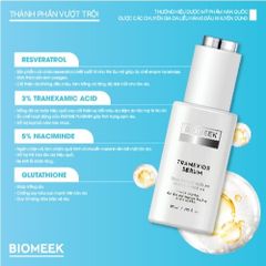 Combo serum và cream Biomeek Tranexide, hỗ trợ dưỡng sáng, mờ thâm (30ml và 50ml)