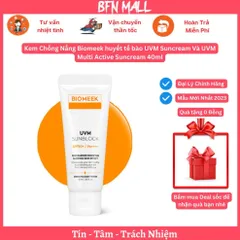 Kem Chống Nắng Biomeek huyết tế bào UVM Suncream Và UVM Multi Active Suncream 40ml