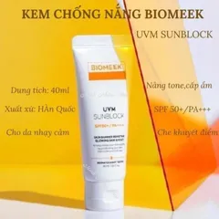 Kem Chống Nắng Biomeek huyết tế bào UVM Suncream Và UVM Multi Active Suncream 40ml