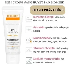 Kem Chống Nắng Biomeek huyết tế bào UVM Suncream Và UVM Multi Active Suncream 40ml