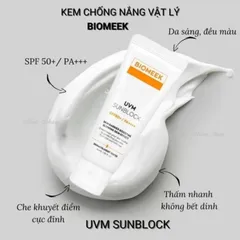 Kem Chống Nắng Biomeek huyết tế bào UVM Suncream Và UVM Multi Active Suncream 40ml