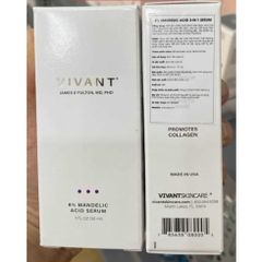 serum Vivant Skincare 8% Mandelic Acid 3 in 1 Serum 30ml giảm mụn, ngăn ngừa vết thâm và chống lão hoá hiệu quả