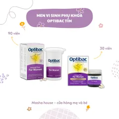Optibac For Women Probiotics -Viên Uống Men vi sinh Optibac tím hộp 30 viên, 90 viên