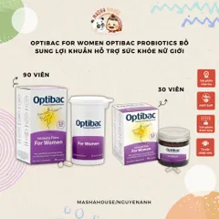 Optibac For Women Probiotics -Viên Uống Men vi sinh Optibac tím hộp 30 viên, 90 viên