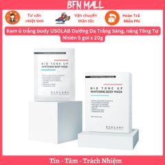Ủ Kích Trắng Usolab Bio Tone Up Whitening body mask (20g x 5 gói)