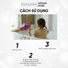 Ủ Kích Trắng Usolab Bio Tone Up Whitening body mask (20g x 5 gói)