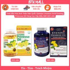Tinh Dầu Hoa Anh Thảo Hàn Quốc Gamma Linolenic Acid Evening Primrose Oil Hàng Cao Cấp Mẫu Mới 300 viên