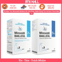 Xịt Mọc Tóc Minoxidil Bailleul 2%, 5% Pháp, Giảm Rụng Tóc Và Kích Thích Mọc Tóc