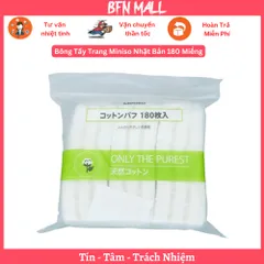 Bông Tẩy Trang Miniso Nhật Bản 180 Miếng 357916