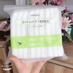 Bông Tẩy Trang Miniso Nhật Bản 180 Miếng 357916