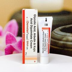 Kem Dưỡng Demelan Glenmark Cream 20g dưỡng trắng da, làm sáng da, mờ thâm 5% Arbutin, 10% AHA
