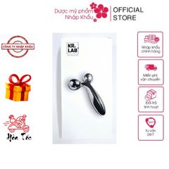 Thanh Lăn Nâng Cơ Kr.Lab Cây Lăn Massage Mặt 3D Bằng Inox Đầu Xoay 360 Độ Massage Toàn Thân