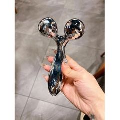 Thanh Lăn Nâng Cơ Kr.Lab Cây Lăn Massage Mặt 3D Bằng Inox Đầu Xoay 360 Độ Massage Toàn Thân