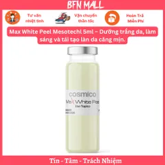 Max White Peel Mesotechl 5ml –  Dưỡng trắng da, làm sáng và tái tạo làn da căng mịn.