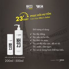 Dầu gội NH23 IQ SHAMPOO 200ml Công Nghệ Protein Complex Phục Hồi Tóc Hư Tổn Sau 23s