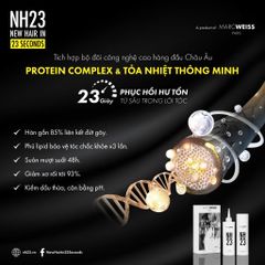 Dầu gội NH23 IQ SHAMPOO 200ml Công Nghệ Protein Complex Phục Hồi Tóc Hư Tổn Sau 23s