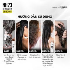 Dầu gội NH23 IQ SHAMPOO 200ml Công Nghệ Protein Complex Phục Hồi Tóc Hư Tổn Sau 23s