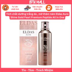 Tinh chất dưỡng trắng da , mờ thâm nám Eldas Aura Shine Gold Pearl Premium Peptide All In One