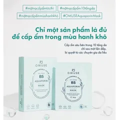 Combo 10 Mặt Nạ Dưỡng Ẩm B5 OMUSE Aquaporin Mask [ Nhập Khẩu Chính Hãng ]