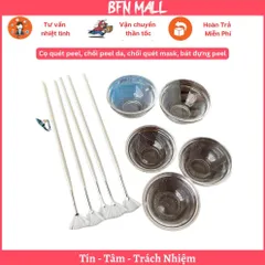 Cọ quét peel, chổi peel da, chổi quét mask, bát đựng peel
