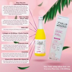 Nước Uống Nhau Thai Collagen Fracora Placenta 150.000mg (Chai 480ml)