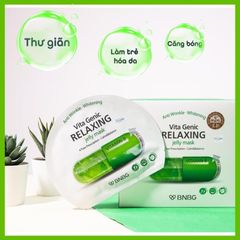 Mặt Nạ Banobagi Xanh lá [ Lẻ Miếng ] Vita Genic Relaxing Jelly Mask Banobagi Vitamin B Hỗ Trợ Phục Hồi Da Hư Tổn 30ml