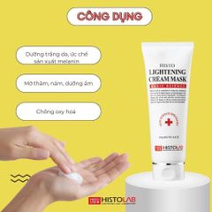 Mặt Nạ Ủ Trắng Dạng Kem HISTOLAB Lightening Cream Mask Giúp Dưỡng Trắng Da, Giảm Thâm Nám 250g