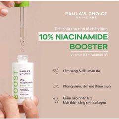 Serum Niacinamide 20% Paula's Choice Nia 20 Nia 10 Se khít lỗ chân lông dưỡng sáng da
