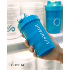 Bình Lắc Codeage, Bình Shaker Codeage, Bình Nước Tiện Dụng Codeage 3 Ngăn Đựng Bột Và Thuốc 500ml