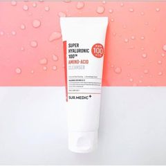 Sữa Rửa Mặt Surmedic Làm Sạch Tăng Cường Hệ Miễn Dịch Sur.medic Super Hyaluronic 100tm Amino-Acid Cleanser 100ml