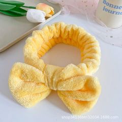 Băng Đô Rửa Mặt Hình Nơ Bằng Lông Nhung Dễ Thương Xinh Xắn