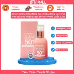 Serum Dưỡng Trắng Nâng Tone Chống Nắng LovelyCC Pink Tone Up Ampoule Spf 50+ Pa+++ Hàn Quốc 30ml
