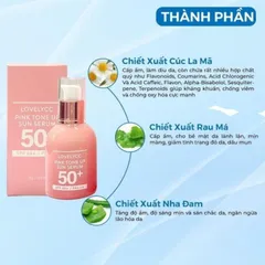 Serum Dưỡng Trắng Nâng Tone Chống Nắng LovelyCC Pink Tone Up Ampoule Spf 50+ Pa+++ Hàn Quốc 30ml