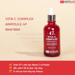 Serum HISTOLAB Vita C Complex Ampoule 47% Serum Tăng Sinh Collagen, Căng Bóng Da