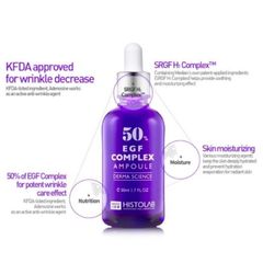 Serum cấp ẩm phục hồi dưỡng trắng da Histolab Hyaluron complex 62%/ 47% Vita C Complex/ 72% Azulene/ 50% EGF 50ml