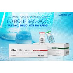 Tế Bào Gốc Phục Hồi Da Ahohwa  SRGF H1 Reset Ampoule 10000PPM  - Kích Thích Tế Bào Mới, Trẻ Hoá Làn Da