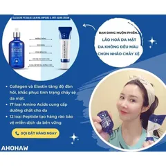 Tinh Chất Chống Lão Hóa  Ahohwa Elazulene Peptablue Calming Ampoule 50ML