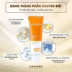 Kem NTG Dưỡng Trắng Da , Giảm Sạm, Tàn Nhang, Xóa Nhăn Ahohwa Whitening Cream 50g