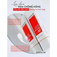 Kem Chống Nắng Ahohwa Dành Cho Da Dầu SPF 50+ PA++++