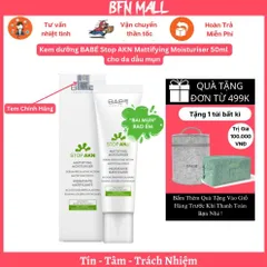 Kem dưỡng BABÉ Stop AKN Mattifying Moisturiser 50ml cho da dầu mụn