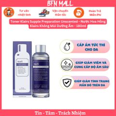 Toner Klairs Supple Preparation Unscented - Nước Hoa Hồng Klairs Không Mùi Dưỡng Ẩm - 180ml